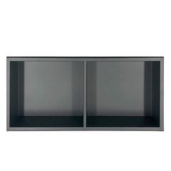 Bath Concepts 12 by 24 recessed shower niche in matte black