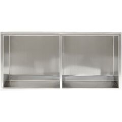 Bath Concepts 12 by 24 recessed shower niche in stainless
