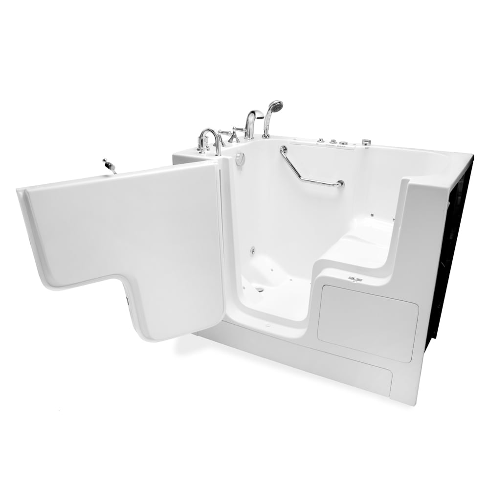 Bath Concepts Lincoln walk-in tub in White with an outward-swing door